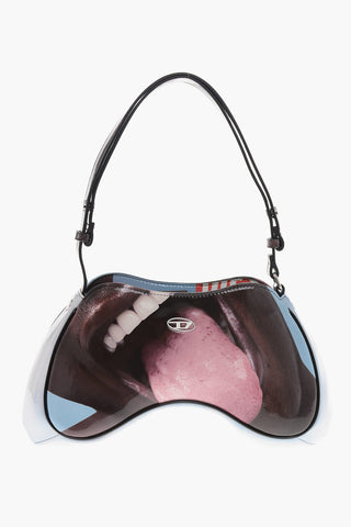 Borsa a Spalla in Pelle Vegan Stampata