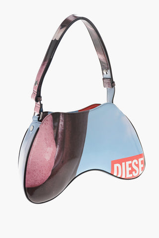Borsa a Spalla in Pelle Vegan Stampata