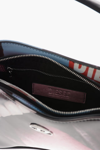 Borsa a Spalla in Pelle Vegan Stampata