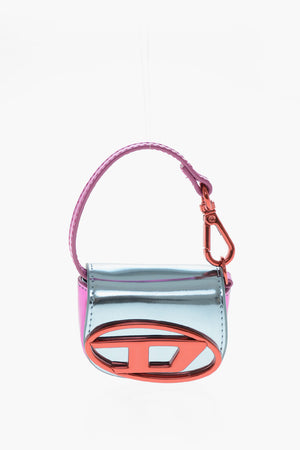 Mini Bag-Shaped Metallic Faux Leather Wallet