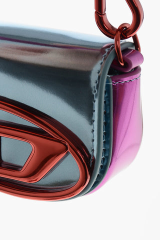 Mini Bag-Shaped Metallic Faux Leather Wallet