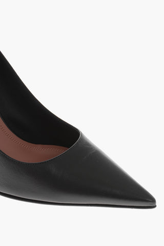 Pumps AMI aus Leder mit 10 cm Sanduhrabsatz