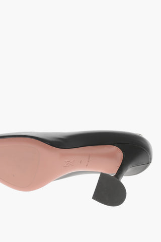 Pumps AMI aus Leder mit 10 cm Sanduhrabsatz