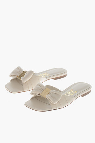 Leder-Slides LYLAS mit vorderer Schleife