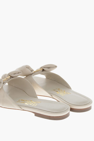 Leder-Slides LYLAS mit vorderer Schleife