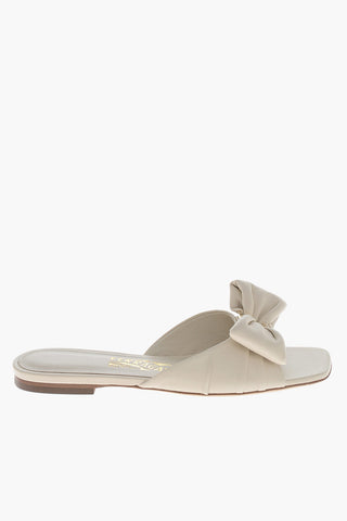 Leder-Slides LYLAS mit vorderer Schleife