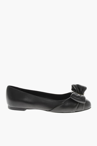 Ballerine in Pelle VARINA con Fiocco Frontale