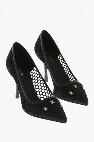 Pumps KRISTEN aus Mesh mit 10 cm Stilettoabsatz