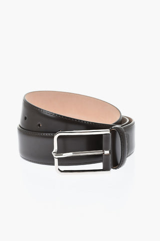 Leather Belt With 30mm Metal Buckle