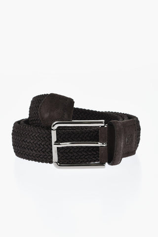 Woven Fabric Belt With 40mm Metal Buckle