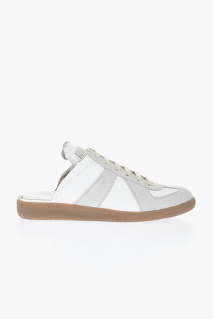 MM22 Leather Low Mule-Fit Sneakers