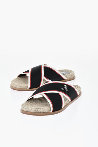 Canvas Criss Cross Slides with Rope Detail