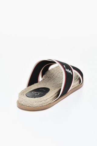 Canvas Criss Cross Slides with Rope Detail