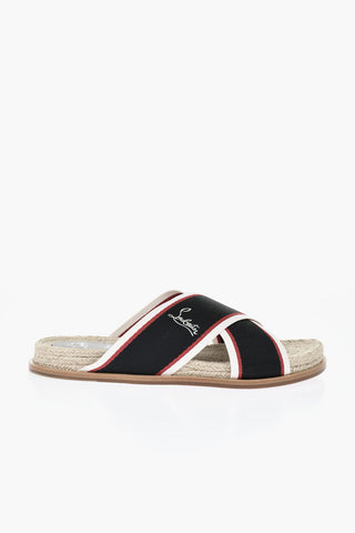 Canvas Criss Cross Slides with Rope Detail