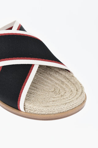 Canvas Criss Cross Slides with Rope Detail