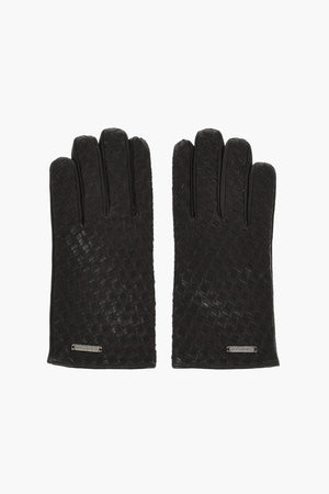 Woven Leather Gloves