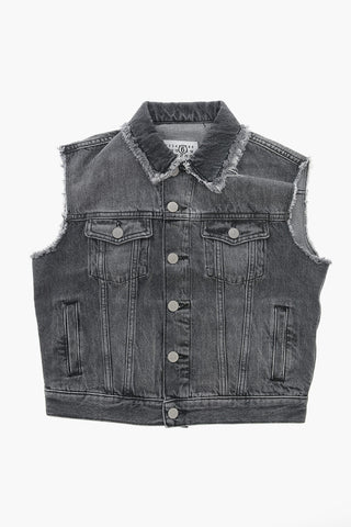 MM6 Sleeveless Denim Jacket