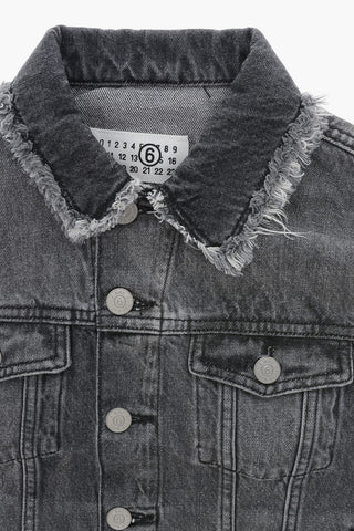 MM6 Giubbotto in Denim Senza Maniche