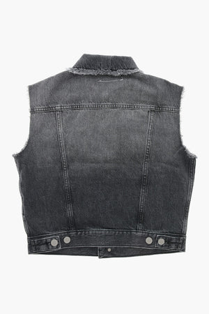 MM6 Giubbotto in Denim Senza Maniche