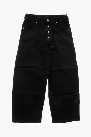 MM6 Jeans Wide Leg a Lavaggio Scuro
