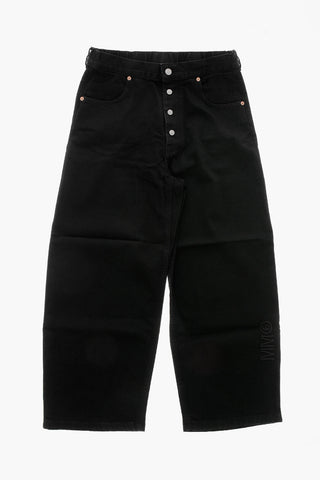 MM6 Jeans Wide Leg a Lavaggio Scuro