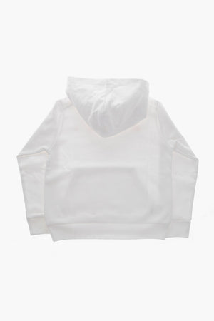 Brushed Cotton Hoodie With Printed Logo