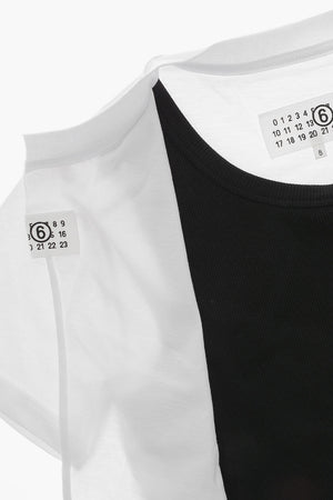 MM6 T-shirt Girocollo in Cotone