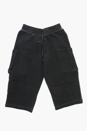 MM6 Pantaloni Cargo in Cotone Effetto Delavè