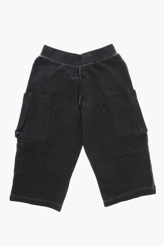 MM6 Pantaloni Cargo in Cotone Effetto Delavè