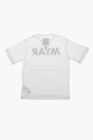 T-Shirt Girocollo in Tinta Unita con Logo Stampato