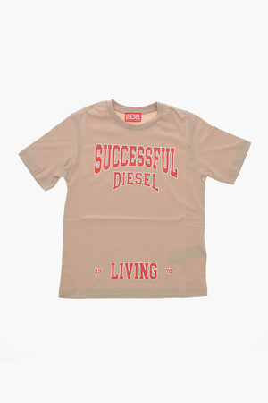 T-Shirt Girocollo Stampata sul Fronte