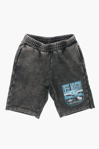 Angerauhte Baumwoll-Shorts PARRID Im Delavè-Effekt