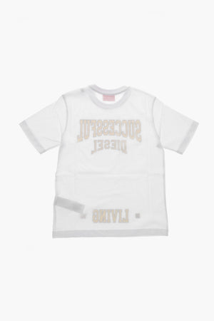 Baumwoll-Jersey T-Shirt mit Frontprint