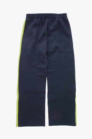 Joggers a Gamba Dritta con Banda Laterale a Contrasto