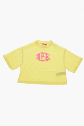 T-Shirt Girocollo TARKI in Tinta Unita con Logo Floccato