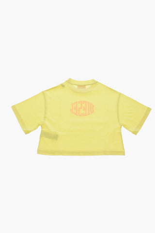 T-Shirt Girocollo TARKI in Tinta Unita con Logo Floccato