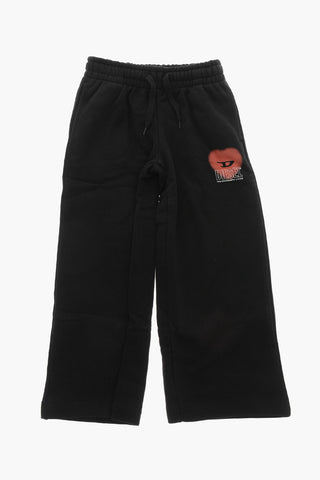 Brushed-Cotton Joggers PCUORE with Printed Logo