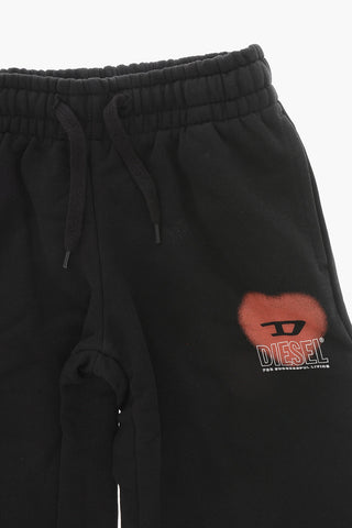 Brushed-Cotton Joggers PCUORE with Printed Logo