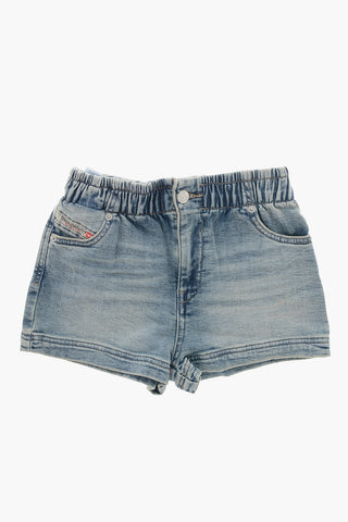 Shorts PAMLIX JJJ in Tessuto Jogg Jeans con Elastico in Vita