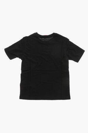 T-shirt Girocollo TBOXTN9 in Cotone con Stampa a Contrasto