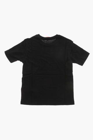 T-shirt Girocollo TBOXTN9 in Cotone con Stampa a Contrasto