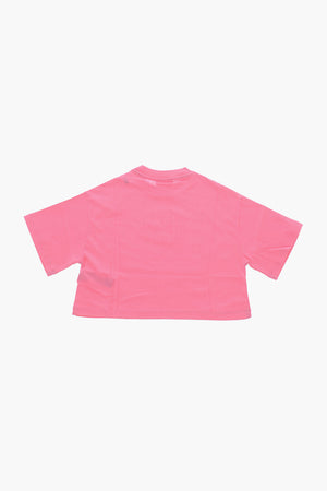 T-shirt Girocollo TARKI in Cotone con Logo in Rilievo