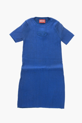 Geripptes Tee-Kleid DMONERVAX mit metallischem Effekt