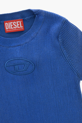 Geripptes Tee-Kleid DMONERVAX mit metallischem Effekt
