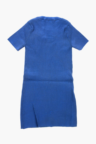 Geripptes Tee-Kleid DMONERVAX mit metallischem Effekt