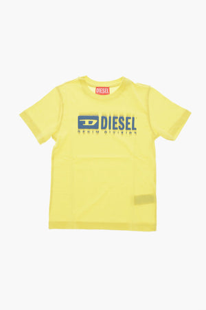 Crewneck Cotton T-Shirt TDIEGORL6 with Gradient Print