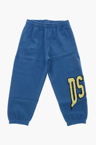 Joggers in Cotone Garzato con Logo in Spugna