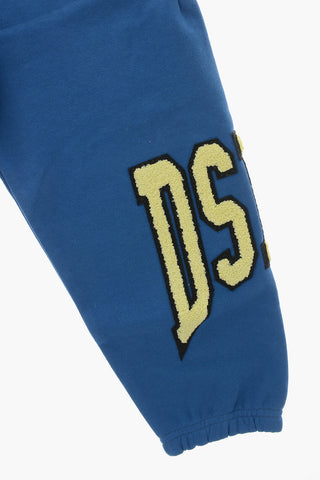 Joggers in Cotone Garzato con Logo in Spugna