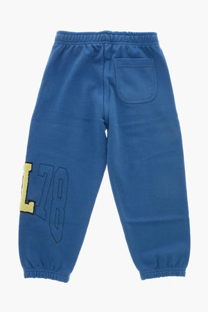 Joggers in Cotone Garzato con Logo in Spugna