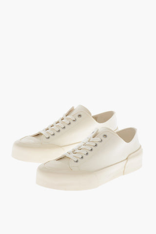 Sneakers Basse in Canvas con Suola in Gomma